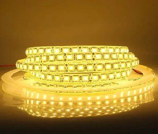 Світлодіодна LED стрічка 12v 5054 120led/m ip20 теплий Преміум фото