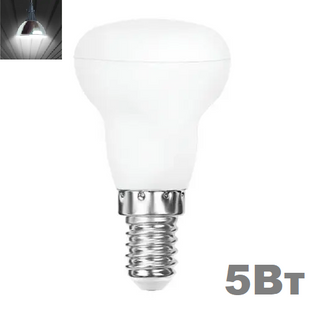 LED лампочка E14 R39 5вт 4500К фото