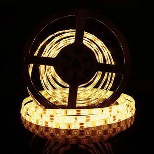 Светодиодная LED лента 12v 2835 60led/m ip65 теплый Премиум фото