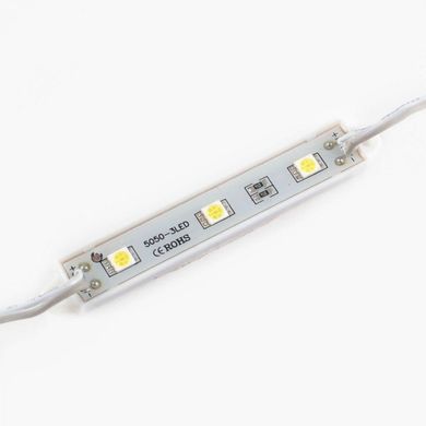 LED модуль 12v SMD 5050 3led Білий фото