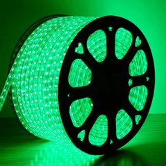 Світлодіодна LED стрічка 220v 2835 120led/m зелений Стандарт фото
