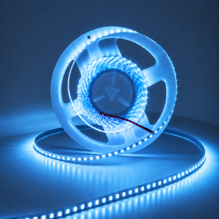 Світлодіодна стрічка 12v 2835 120led/m ip20 Преміум Блакитний фото