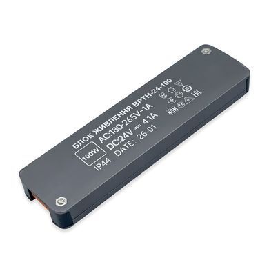 Блок питания 24v тонкий 13мм 4,1а 100w PRO фото