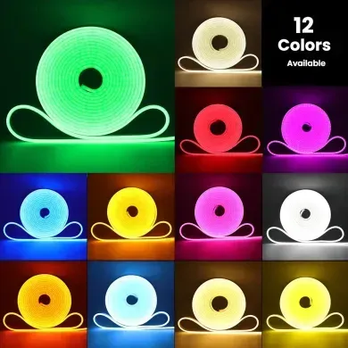 Гнучкий LED неон 12v Синій 5 метрів комплект