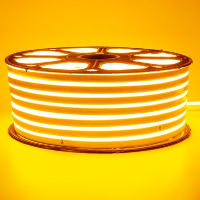 Гнучкий LED неон 220v 8*16мм жовтий Стандарт фото