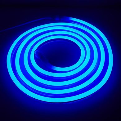 Гибкий LED неон 220v Синий 1 метр комплект