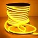 Гнучкий LED неон 220v 8*16мм Жовтий фото