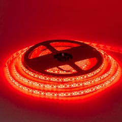 Світлодіодна LED стрічка 12v 2835 120led/m ip65 червоний Стандарт фото