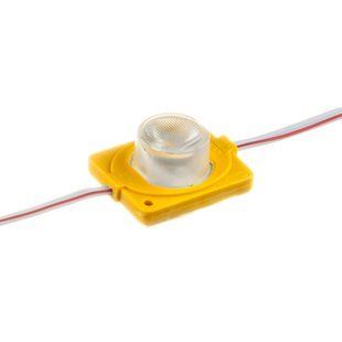 LED модуль инжекторный 12v SMD 3030 1led Желтый фото