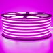 Гнучкий LED неон 220v 8*16мм рожевий Стандарт фото