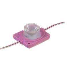 LED модуль інжекторний 12v SMD 3030 1led Рожевий фото