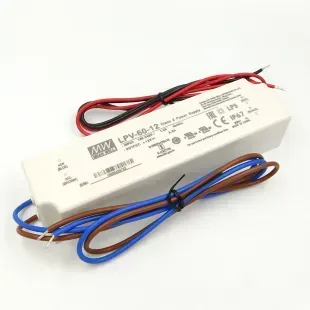 Блок живлення 12v 5а 60w ip67 Mean Well LPV фото