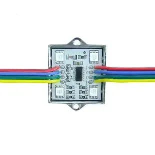 LED модуль 12v SMD 5050 4led RGB фото
