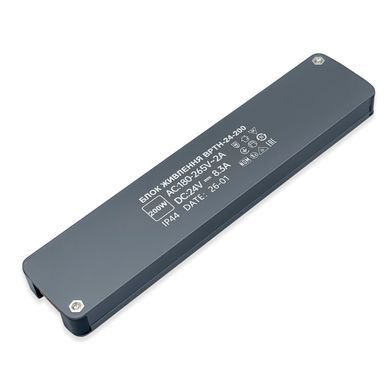Блок питания 24v тонкий 13мм 8,3а 200w PRO фото