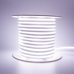 Гнучкий LED неон 220v 9*17мм білий Преміум фото