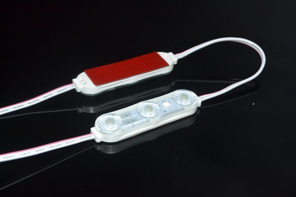 Светодиодный модуль SHINE 12v 3led 1,08w с линзой фото
