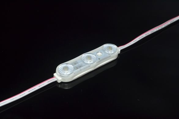 Светодиодный модуль SHINE 12v 3led 1,08w с линзой фото